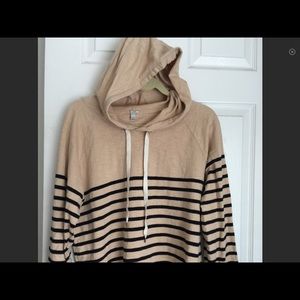 J Crew cream hoodie
